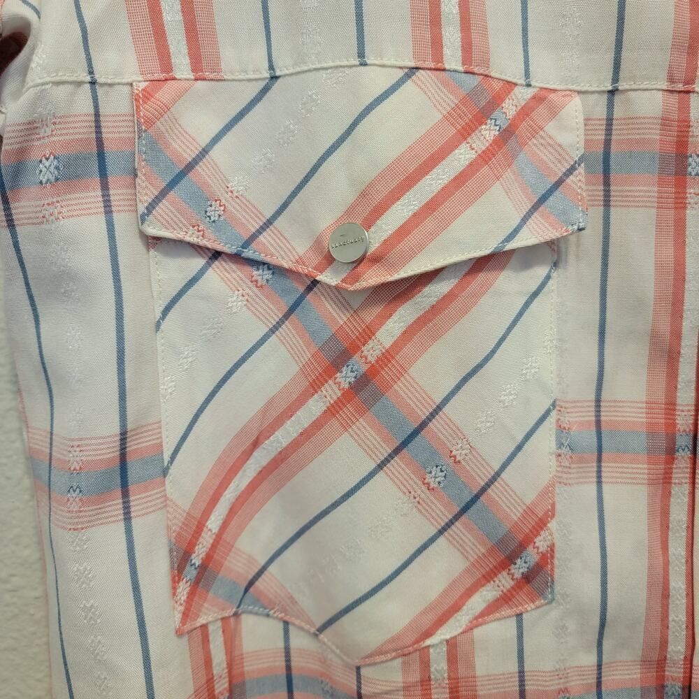 Sanctuary Boyfriend Fit Plaid Button Down Shirt Blue Red Size M Cabincore - Picture 10 of 13